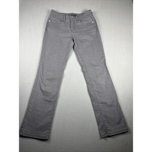 Levi's 505 Straight Leg Jeans Women's 27x32 Gray Pattern Mid Rise Classic Fit